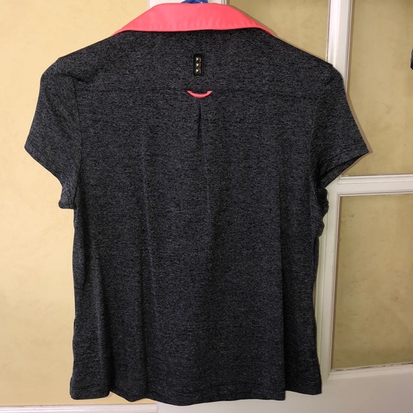 XS Jamie Sadock Grey and Salmon Women’s Golf Polo - Picture 2 of 3
